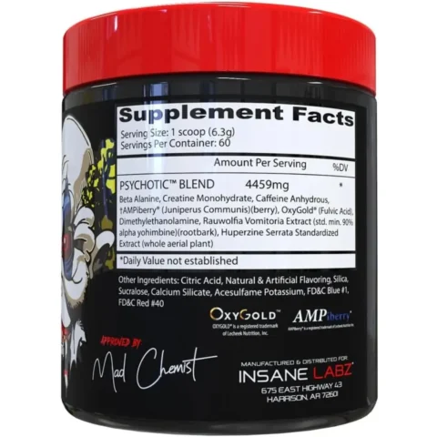psychotic insane labz ponche de frutas envia suplementos sf