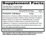 psychotic-saw 30-serv insane-labz supplement-facts beta-alanina-l-tirosina-dmae-bitartrato oxygold-ampiberry-yohimbine-hcl