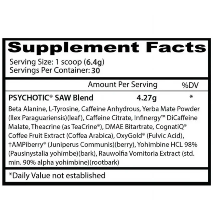 psychotic saw insane labz sf
