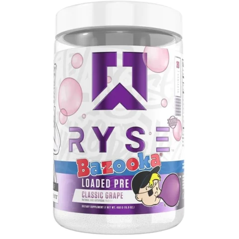 ryse loaded pre envia suplementos bazooka grape