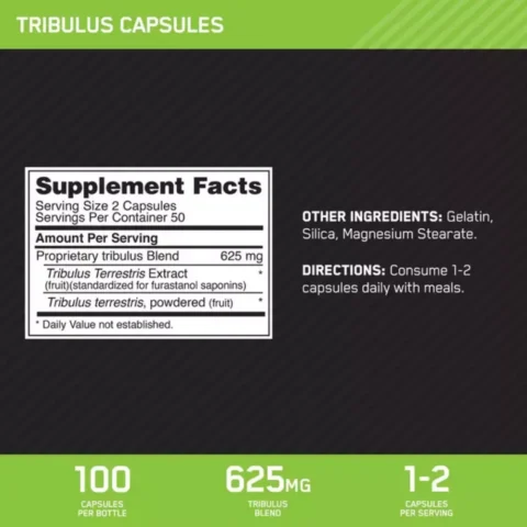 tribulus optimum nutrition envia suplementos sf