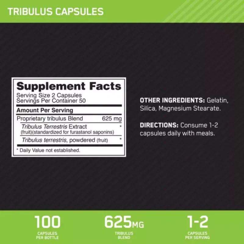 tribulus optimum nutrition envia suplementos sf