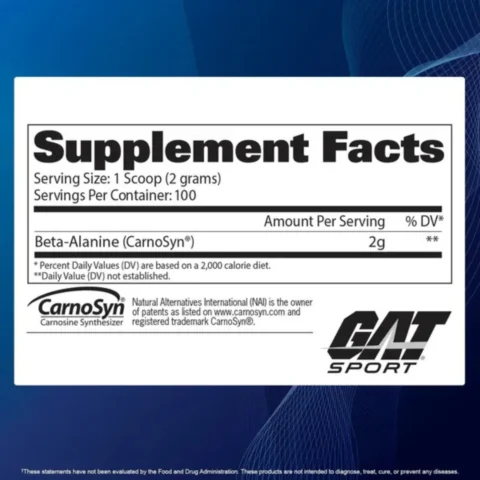 informacion-nutricional-ingredientes-beta-alanina-gat-sport-puro