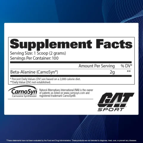 beta alanina gat sport envia suplementos sf