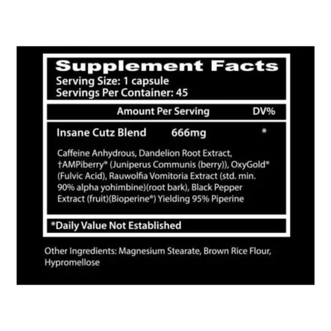 insane cutz insane labz envia suplementos mexico sf