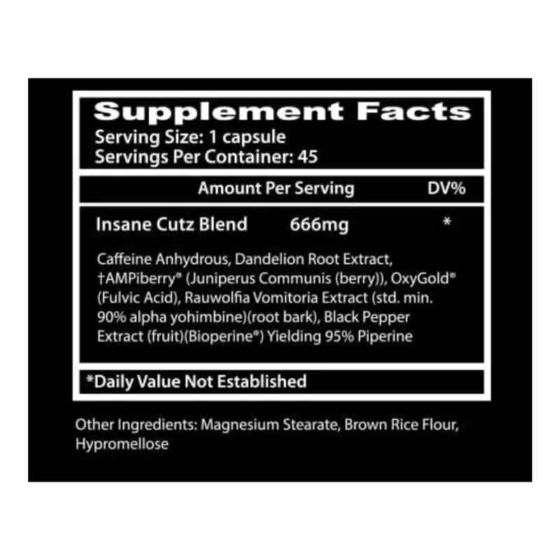 insane cutz insane labz envia suplementos mexico sf