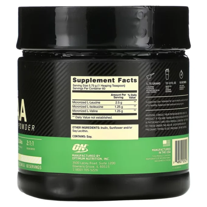 bcaa 5000 powder optimum nutrition envia suplementos sf1
