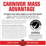 carnivor mass 10 lbs musclemeds envia suplementos vainilla sf1
