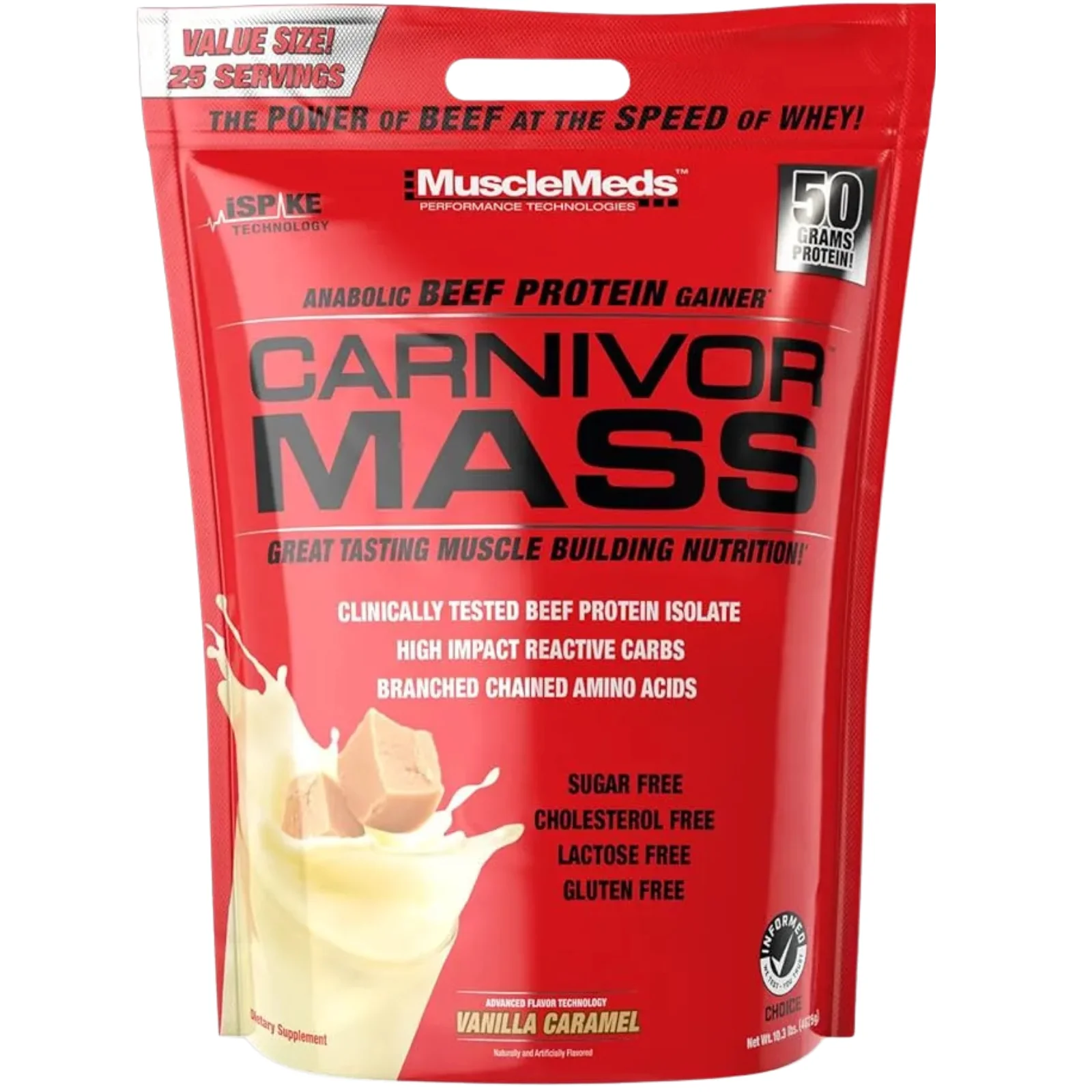 carnivor mass 10 lbs musclemeds envia suplementos vainilla