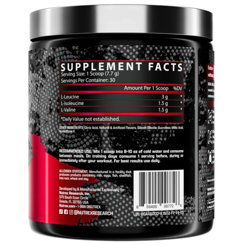 bcaa 6000 nutrex research envia suplementos sf