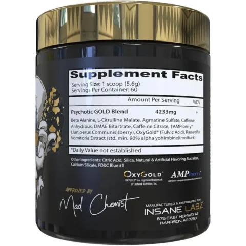 psychotic gold 60 serv envia suplementos SF