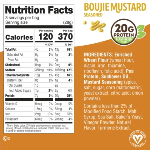 fitzels protein pretzels boujie mustard lennys & larrys envia suplementos6