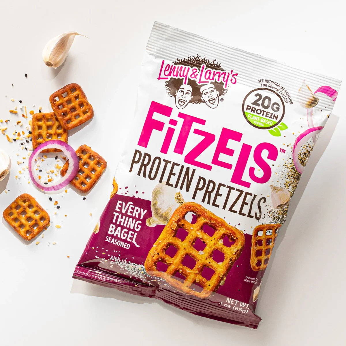 fitzels protein pretzels everything bagel lennys & larrys envia suplementos41