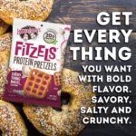 fitzels protein pretzels everything bagel time lennys & larrys envia suplementos41