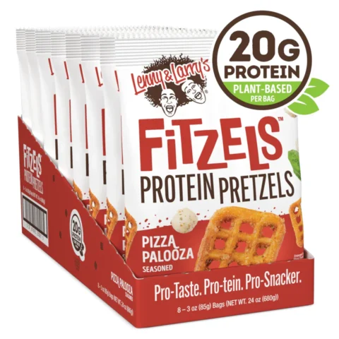 fitzels protein pretzels pizza paloosa lennys & larrys envia suplementos