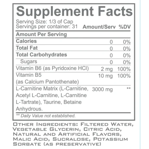 l-carnitina 3000 liquida atomic strenght nutrition envia suplementos sf