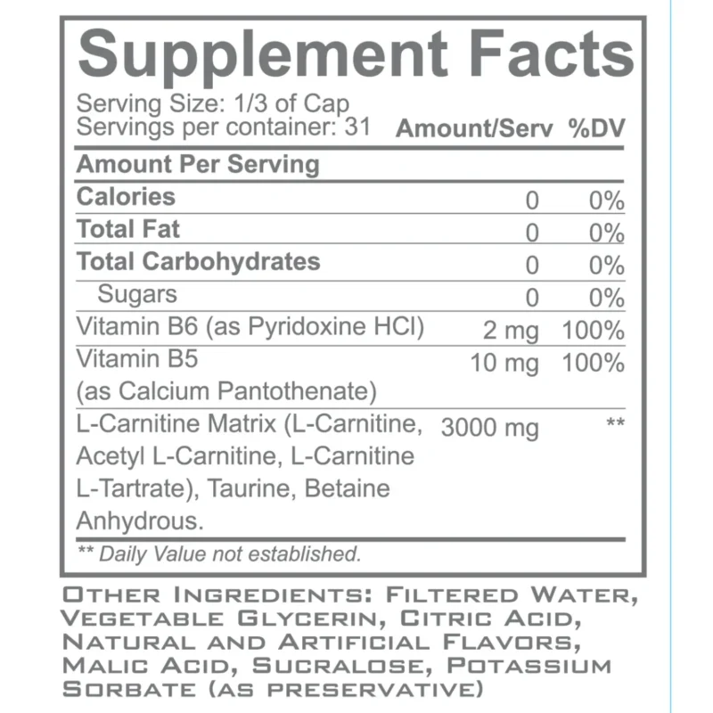 l-carnitina 3000 liquida atomic strenght nutrition envia suplementos sf