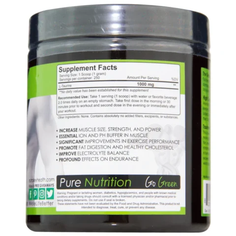 taurina en polvo nutrakey sf envia suplementos