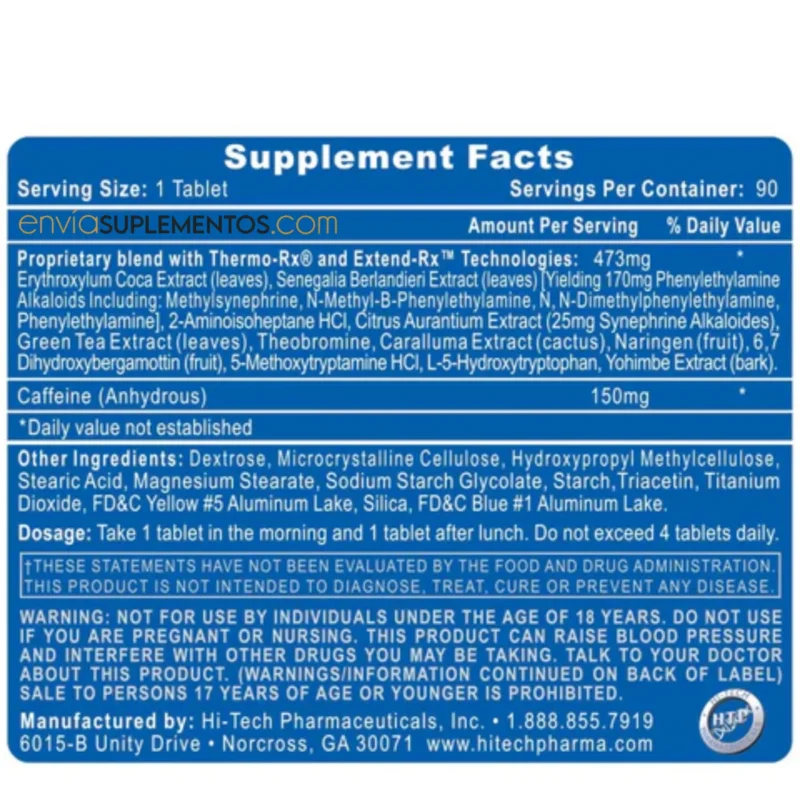 lipodrene elite hi tech pharmaceuticals envia suplementos sf