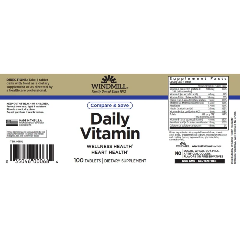 Daily Vitamin multivitaminico windmill ES sf