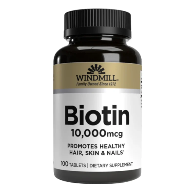 biotina 10000mcg 100 tabs windmill