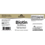 biotina 10000mcg 100 tabs windmill sf