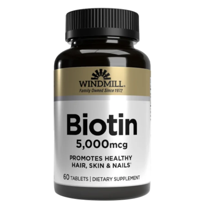 biotina 5000mcg 60 tabs windmill