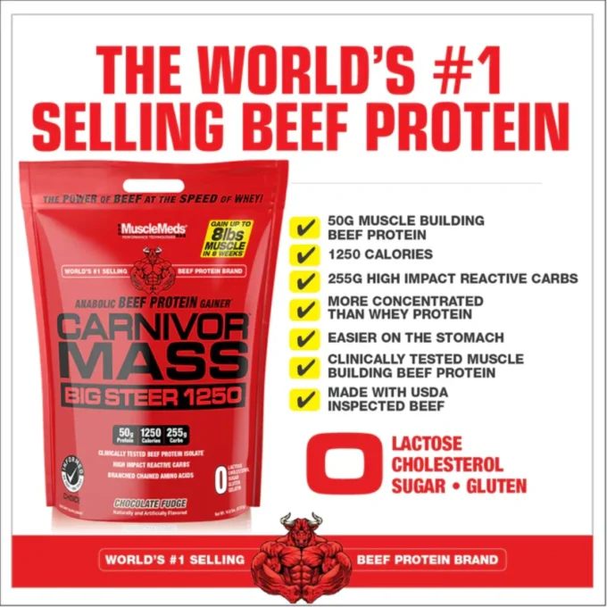 carnivor mass big steer 1250 sf 1