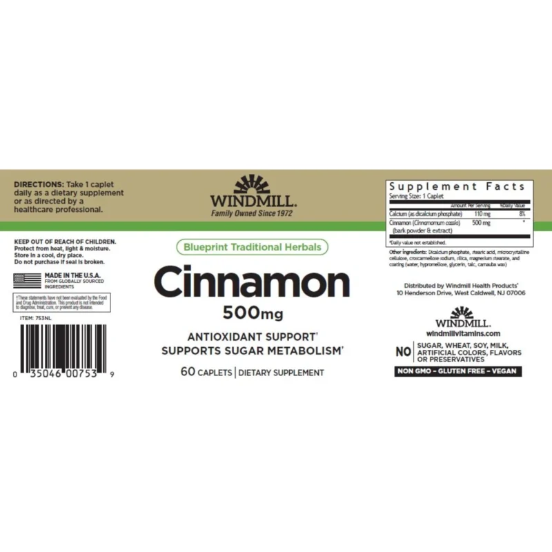 cinnamon 500 mg windmill canela