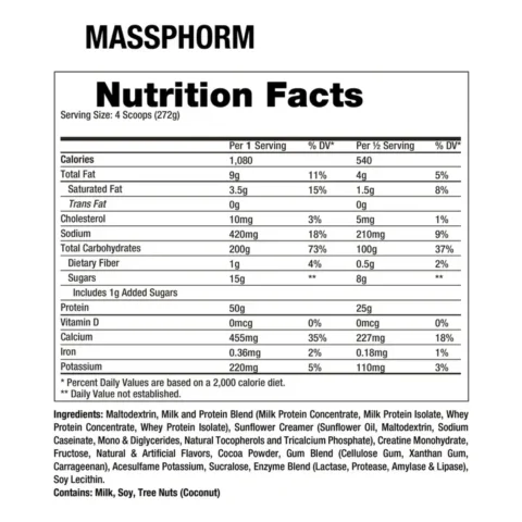 massphorm 12 lbs dragon pharma envia suplementos vainilla sf