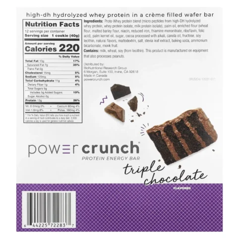 power crunch triple chocolate envia suplementos sf 1