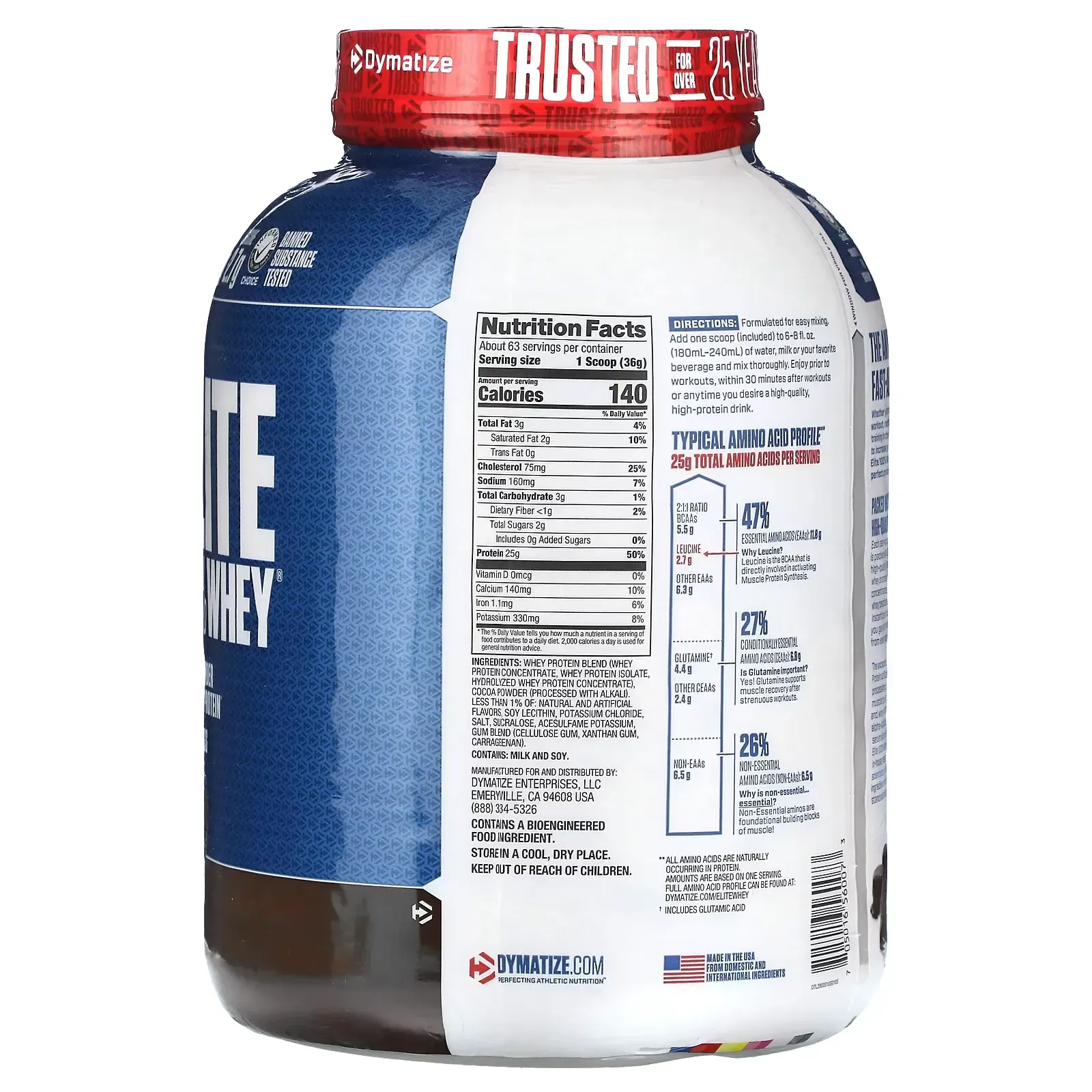 elite whey 5 lbs dymatize envia suplementos chocolate sf