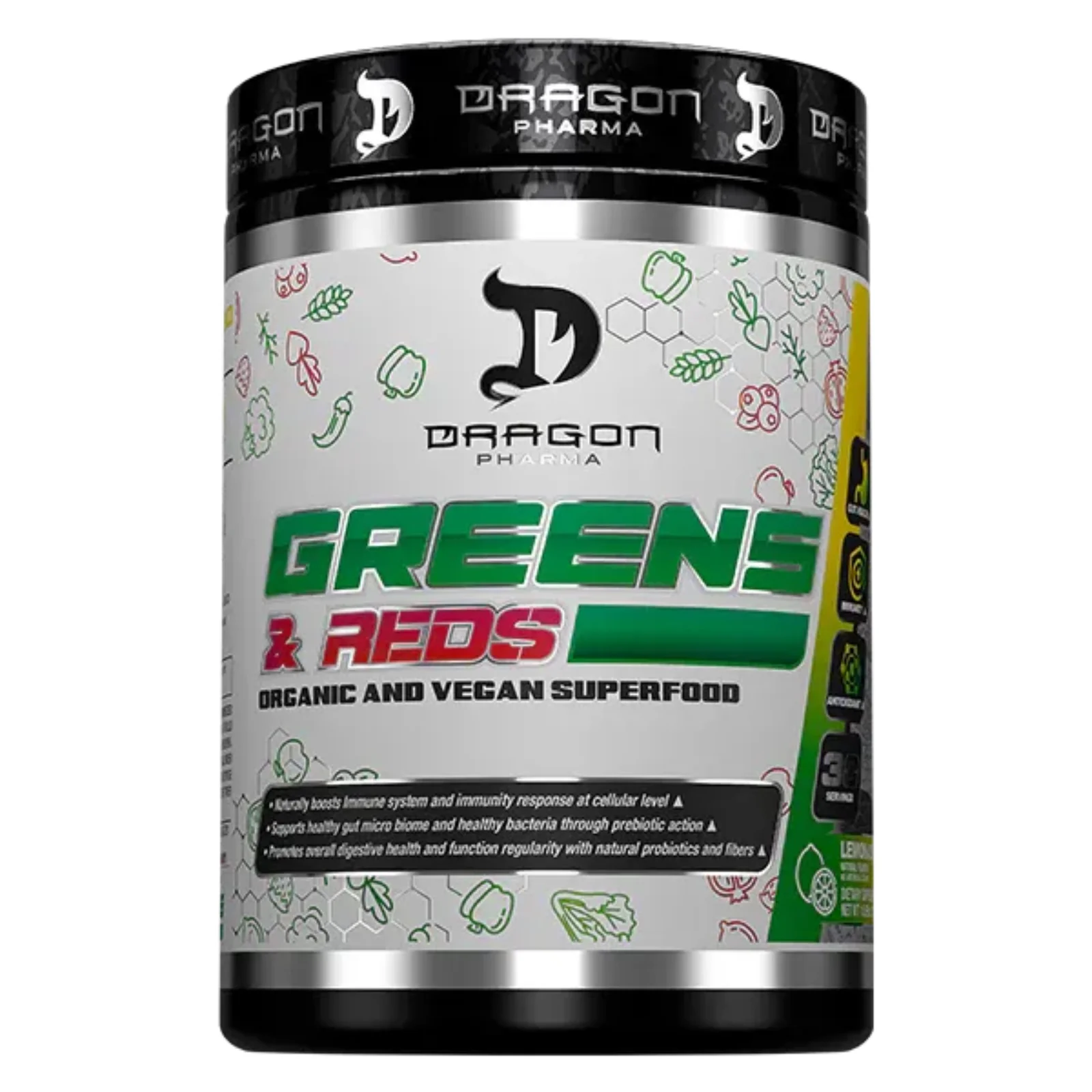 greens & Reds dragon pharma envia suplementos limonada