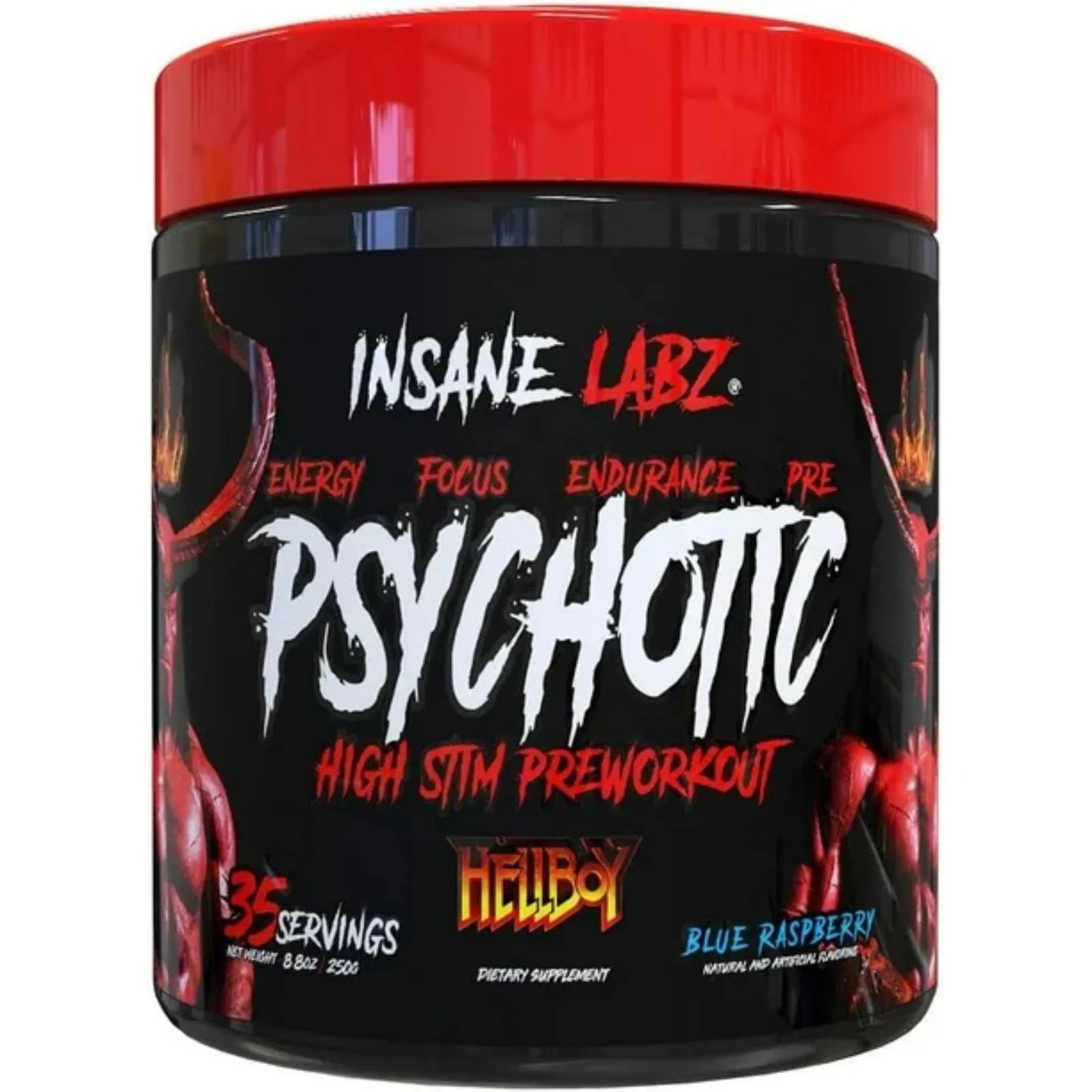 psychotic hellboy mora azul insane labz envia suplmentos