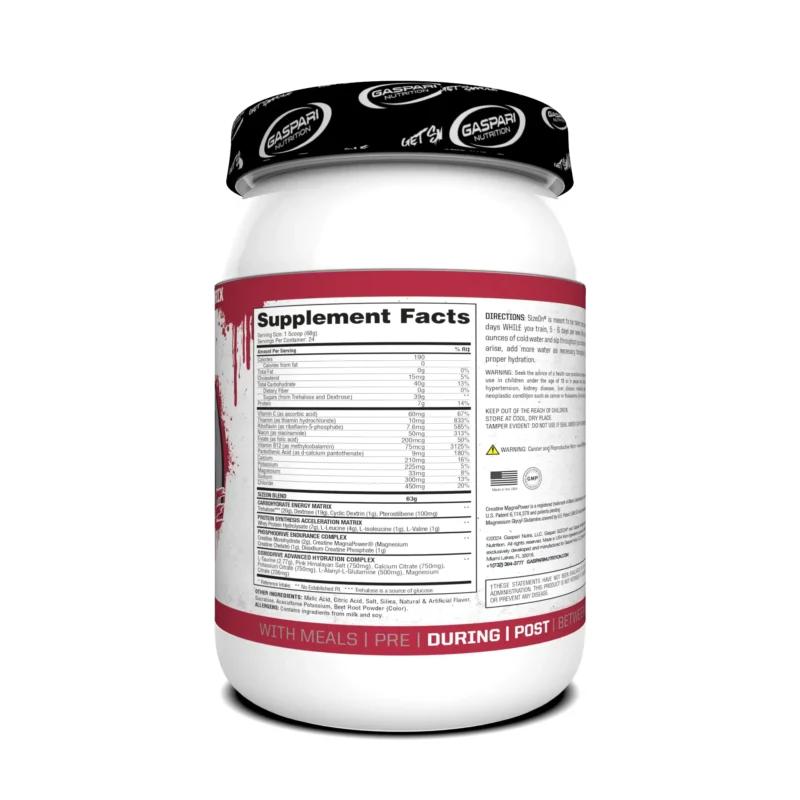 size on gaspari nutrition wildberry punch envia suplementos sf