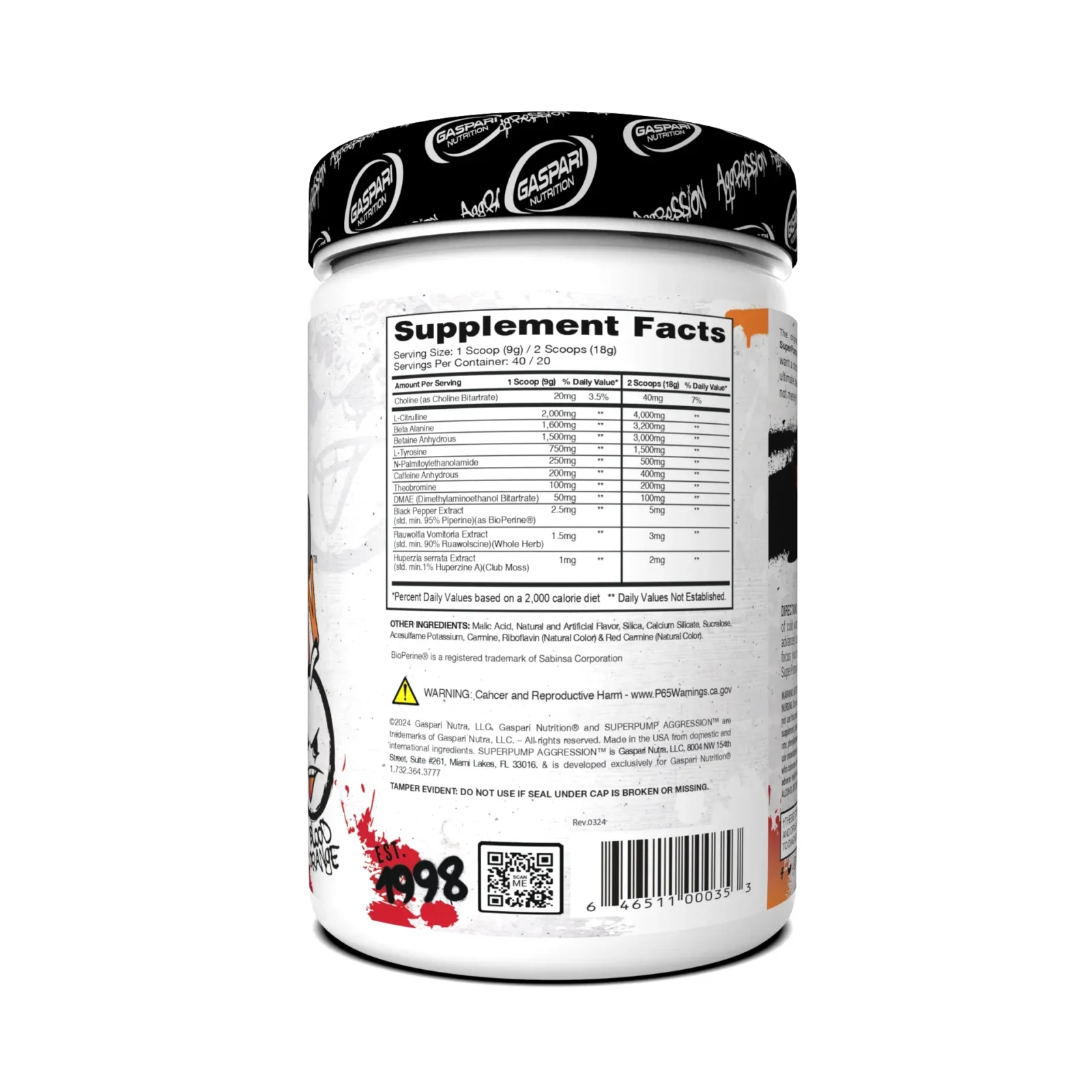 superpump aggresion envia suplementos naranja sf