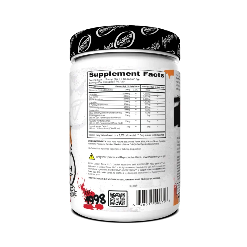 superpump aggresion envia suplementos naranja sf