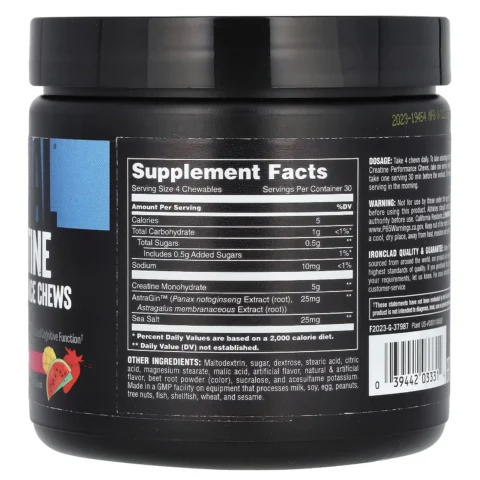 animal creatine chews universal nutrition ponche de frutas sf