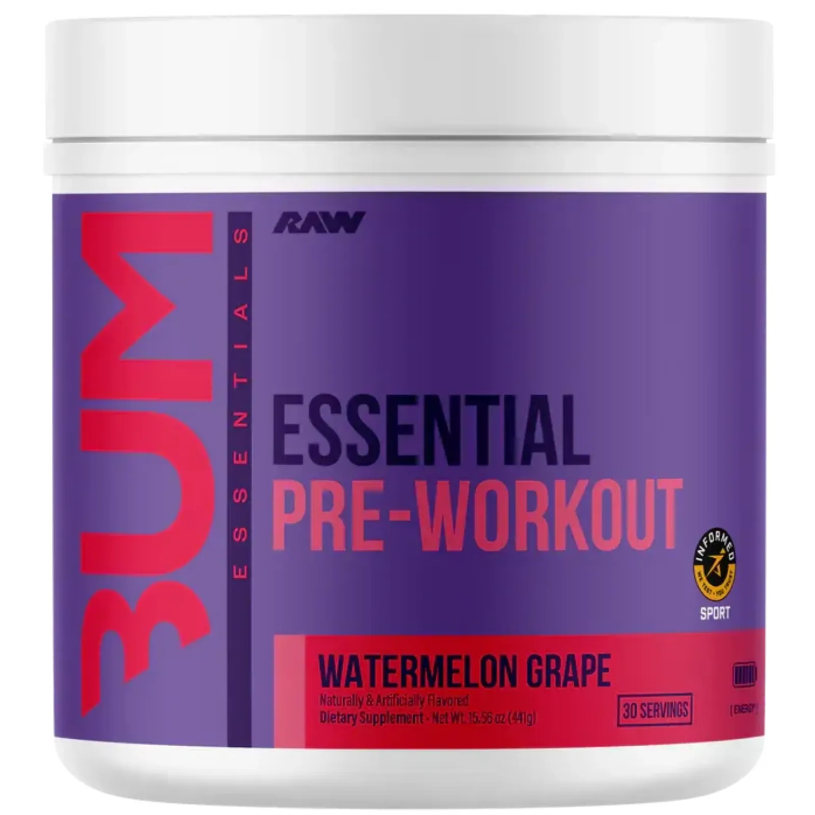 essential 30 serv cbum raw nutrition envia suplementos sandia uva