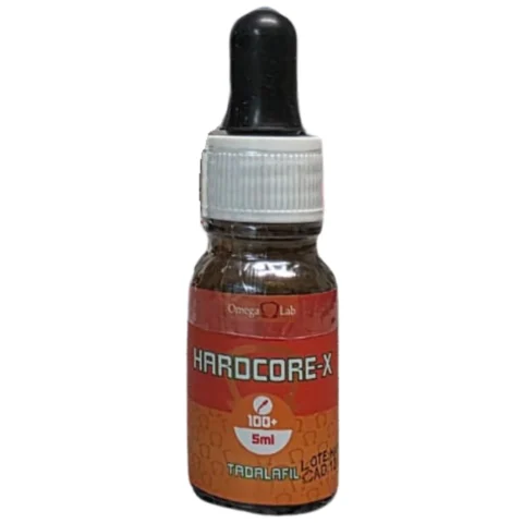 Hardcore-X Tadalafil 100+ de Omega Labs para vigor sexual y bombeo muscular