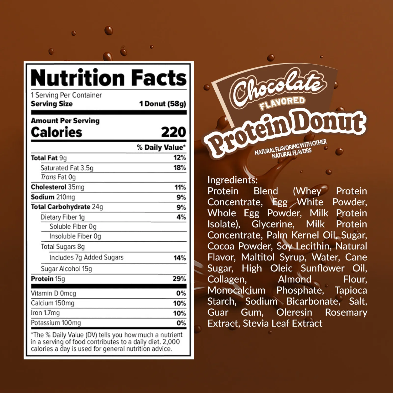 protein donut redefinde foods envia suplementos donas de proteina sabor chocolate sf