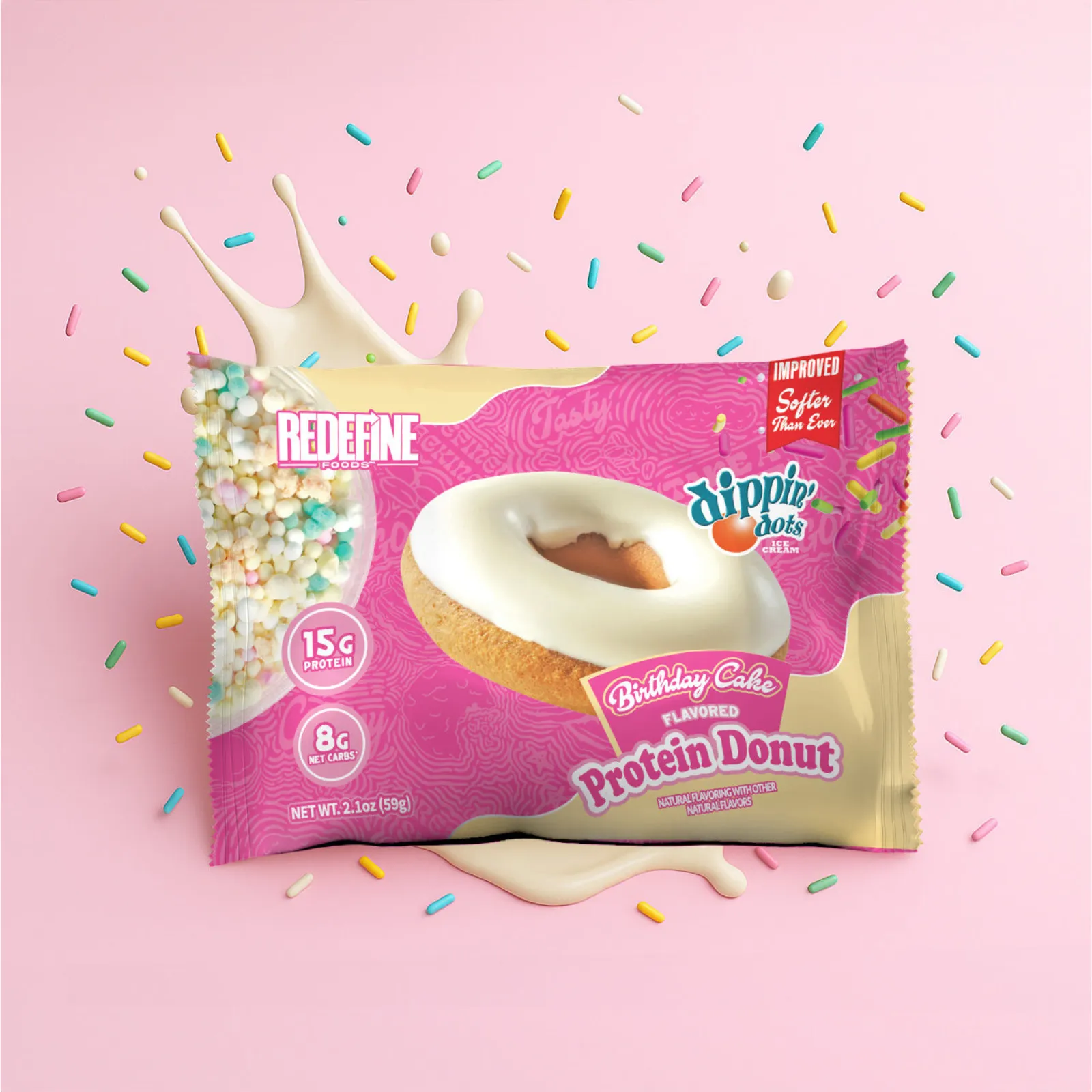 protein donut redefinde foods envia suplementos donas de proteina sabor pastel de cumpleaños 1