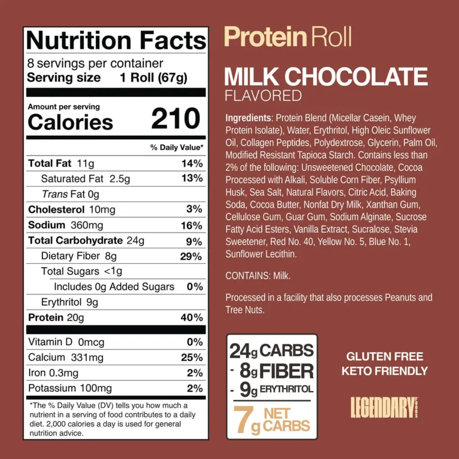 sweet rolls legendary foods envia suplementos Milk Chocolate2