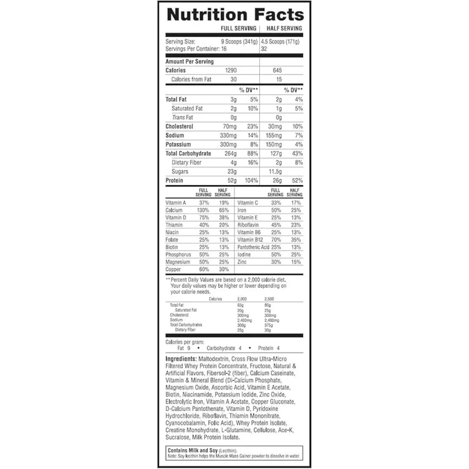 muscle mass gainer 12 lbs labrada envia suplementos sf 1