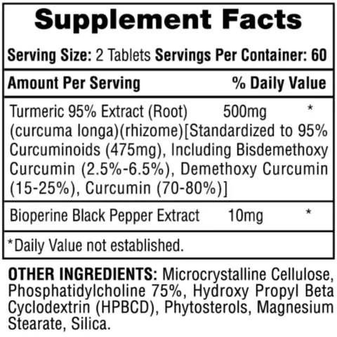 turmeric 95 curcuma curcumina hi tech pharmaceuticals envia suplementos sf