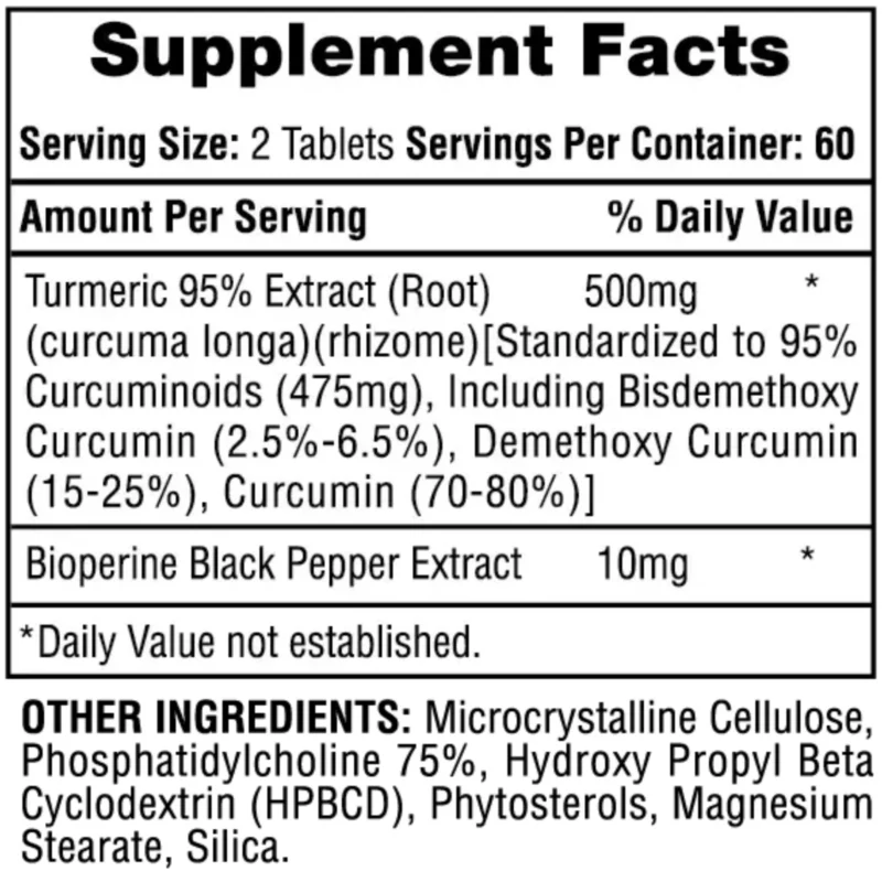turmeric 95 curcuma curcumina hi tech pharmaceuticals envia suplementos sf