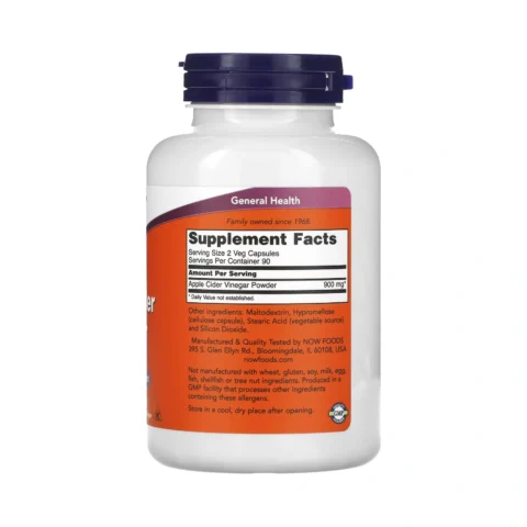 vinagre-de-manzana-now-foods-facts