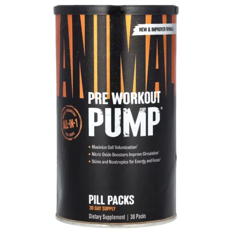 Pack de pre-entrenamiento Animal Pump Universal Nutrition para volumen y óxido nítrico