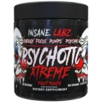 Bote de Psychotic Xtreme Insane Labz pre-entreno Gold potencia máxima