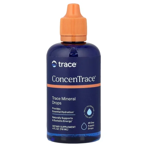 Frasco de Trace Mineral Drops concentrado iónico natural